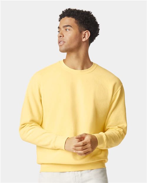 Unisex Garment-Dyed Lightweight Fleece Crewneck Sweatshirt - Transfer Kingdom