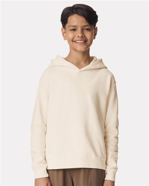 Youth Garment-Dyed Lightweight Fleece Hooded Sweatshirt - Transfer Kingdom