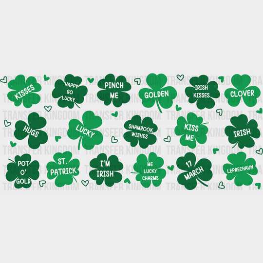 17 March St Patrick - Cup Wrap Uv Sticker Permanent Dtf Decal