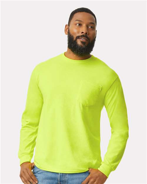 Men's Ultra Cotton® Long Sleeve Pocket T-Shirt