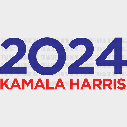 2024 Kamala Harris Design - Election Dtf Transfer Unisex S & M (10’) / Light Color See Imaging