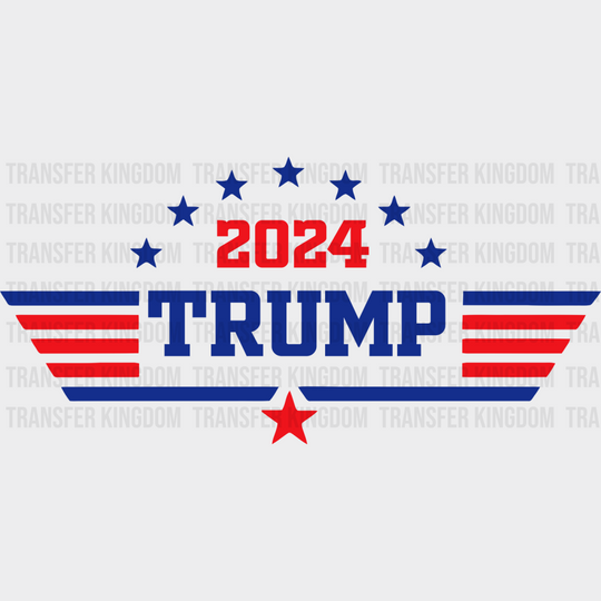 2024 Trump Star Election Dtf Transfer Unisex - S & M (10’) / Dark Color Design See Imaging