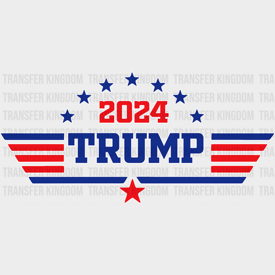 2024 Trump Star Election Dtf Transfer Unisex - S & M (10’) / Light Color Design See Imaging