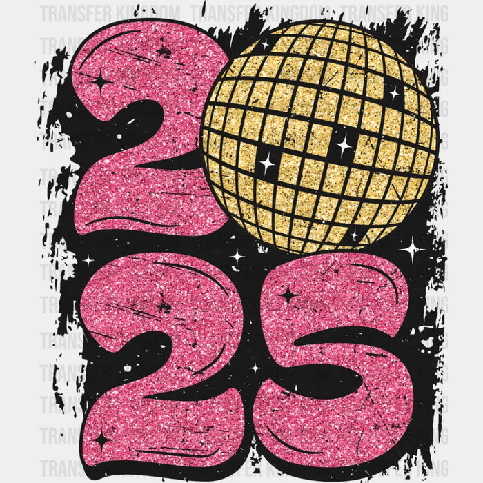 2025 Disco Ball Design - New Year Iron On DTF Transfer