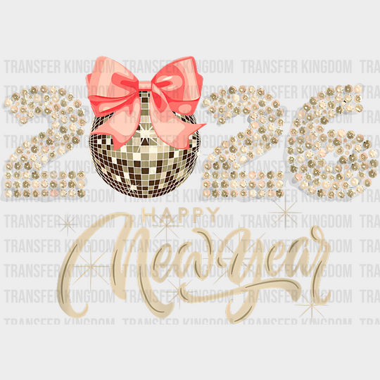 2026 Happy New Year Jeweled - New Year DTF Transfer
