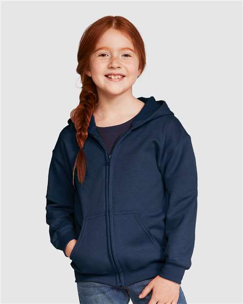 Youth Heavy Blend™ Full-Zip Hooded Sweatshirt - Transfer Kingdom