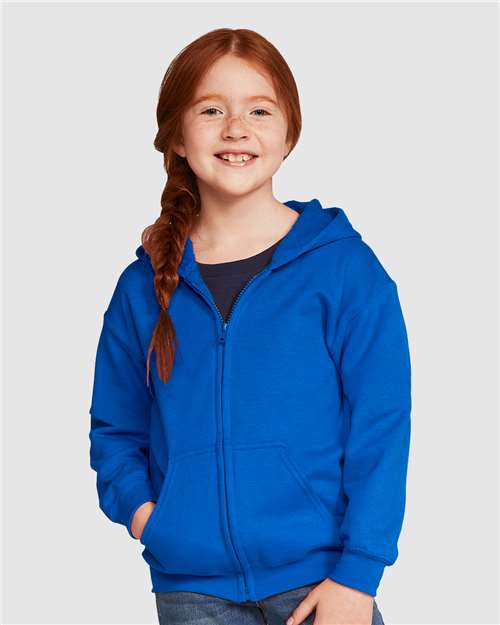 Youth Heavy Blend™ Full-Zip Hooded Sweatshirt - Transfer Kingdom