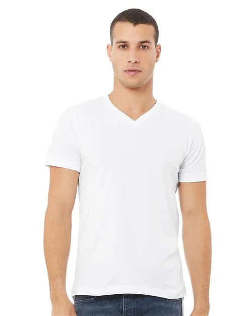 Unisex Jersey V-Neck Tee - XS - Transfer Kingdom