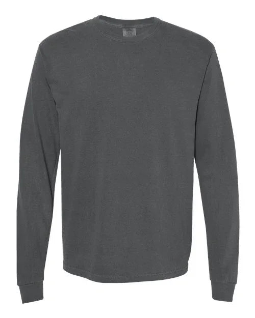 Garment-Dyed Heavyweight Long Sleeve T-Shirt - S - Transfer Kingdom