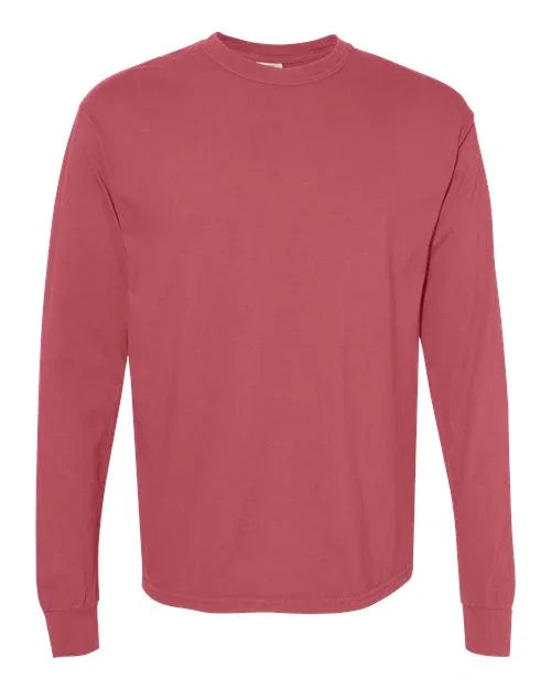 Garment-Dyed Heavyweight Long Sleeve T-Shirt - S - Transfer Kingdom