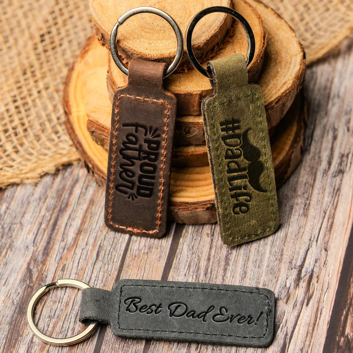 Transfer Case Keychain Personalized Leather Keychain – Custom Engraved Rectangle Design ...