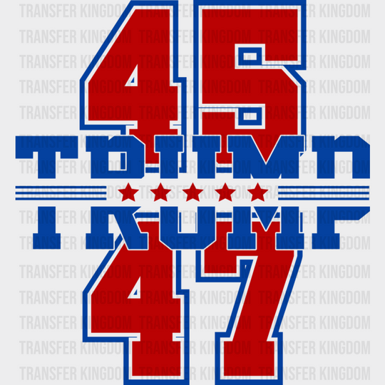 45 47 Trump Red & Blue - Trump DTF Transfer