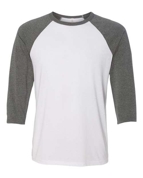 Unisex Three-Quarter Sleeve Baseball Tee - 3200