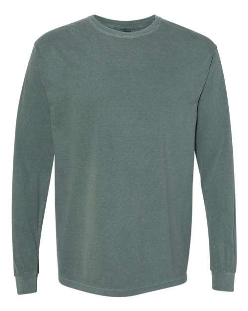 Garment-Dyed Heavyweight Long Sleeve T-Shirt - S - Transfer Kingdom