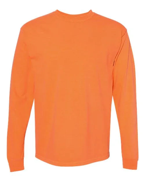 Garment-Dyed Heavyweight Long Sleeve T-Shirt - S - Transfer Kingdom