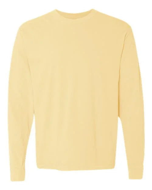 Garment-Dyed Heavyweight Long Sleeve T-Shirt - S - Transfer Kingdom