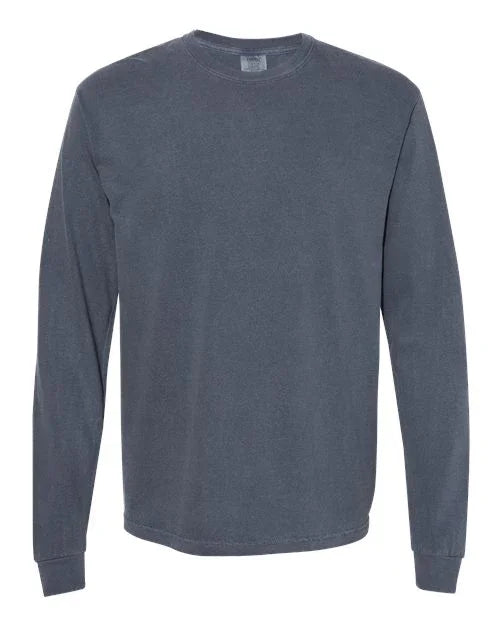 Garment-Dyed Heavyweight Long Sleeve T-Shirt - S - Transfer Kingdom