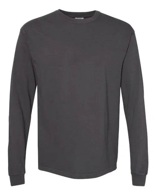 Garment-Dyed Heavyweight Long Sleeve T-Shirt - S - Transfer Kingdom