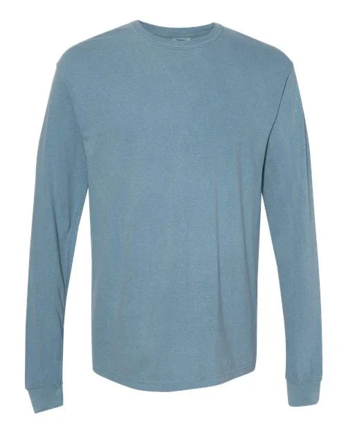 Garment-Dyed Heavyweight Long Sleeve T-Shirt - S - Transfer Kingdom