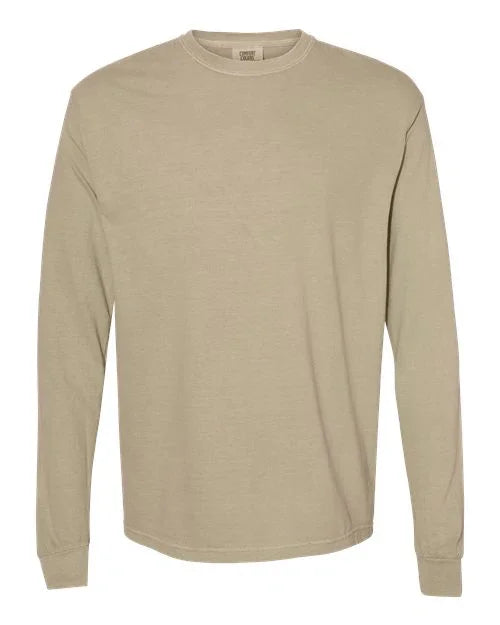 Garment-Dyed Heavyweight Long Sleeve T-Shirt - S - Transfer Kingdom