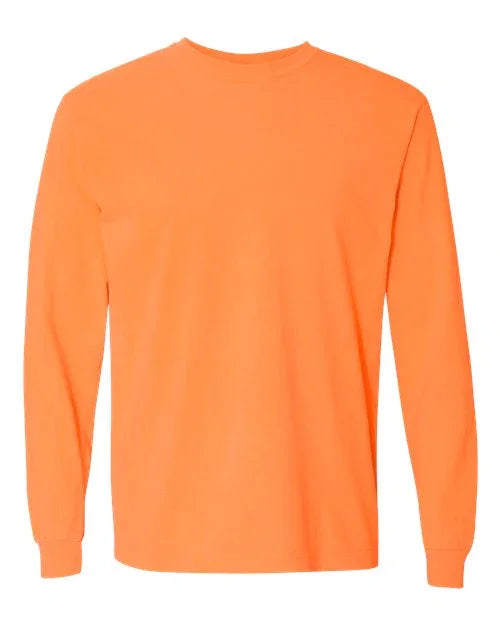 Garment-Dyed Heavyweight Long Sleeve T-Shirt - S - Transfer Kingdom