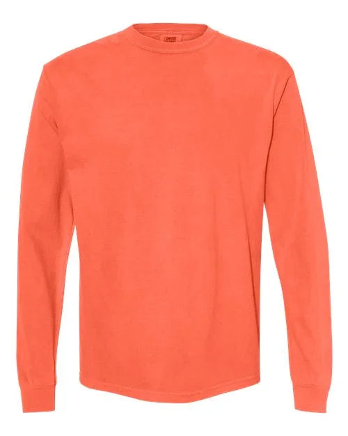 Garment-Dyed Heavyweight Long Sleeve T-Shirt - S - Transfer Kingdom