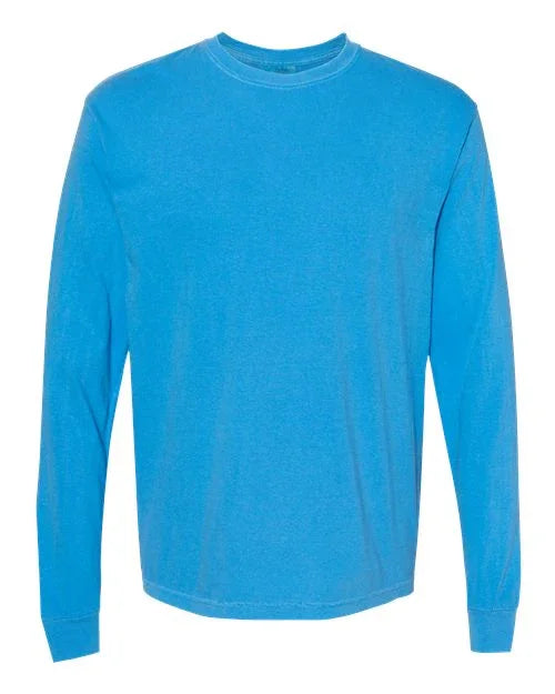 Garment-Dyed Heavyweight Long Sleeve T-Shirt - S - Transfer Kingdom
