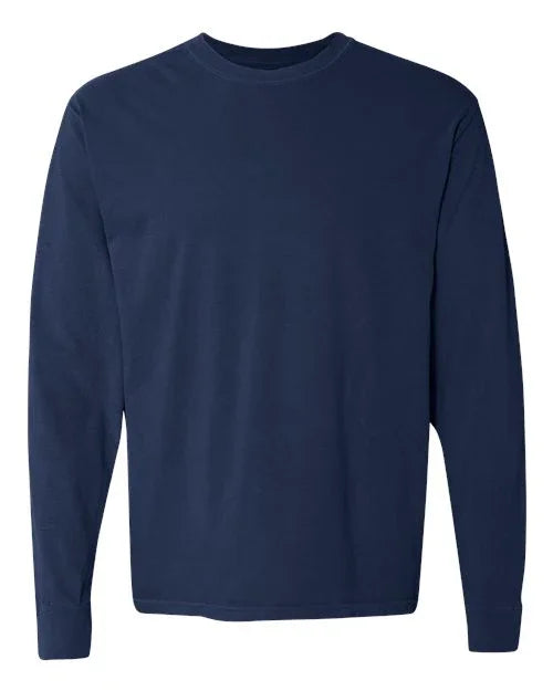 Garment-Dyed Heavyweight Long Sleeve T-Shirt - S - Transfer Kingdom