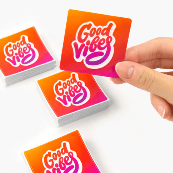 Square Box Sticker Square Stickers | Custom Waterproof Square Labels | Transfer Kingdom