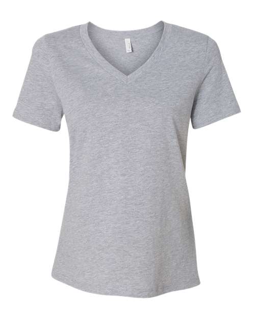 Women's Relaxed Heather CVC V-Neck Tee - Transfer Kingdom