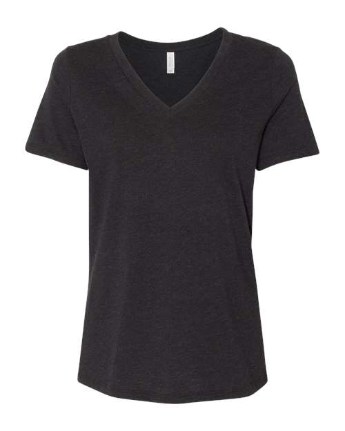 Women's Relaxed Heather CVC V-Neck Tee - Transfer Kingdom