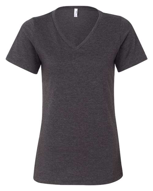 Women's Relaxed Heather CVC V-Neck Tee - Transfer Kingdom