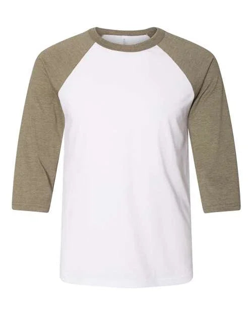 Unisex Three-Quarter Sleeve Baseball Tee - 3200