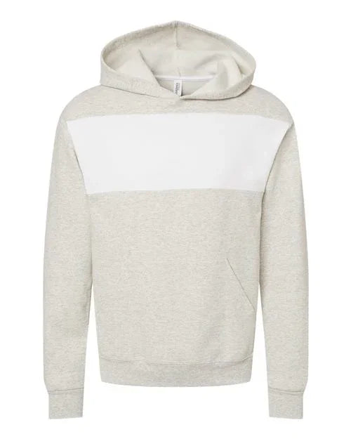 Unisex Snow Heather French Terry Raglan Hooded Sweatshirt