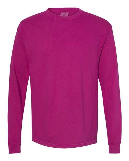 Garment-Dyed Heavyweight Long Sleeve T-Shirt - S - Transfer Kingdom