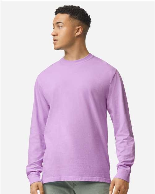 Garment-Dyed Heavyweight Long Sleeve T-Shirt - S - Transfer Kingdom