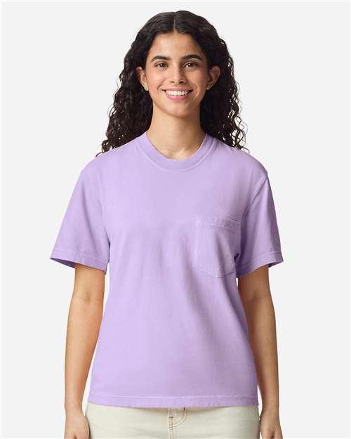 Garment-Dyed Heavyweight Pocket T-Shirt - S - Transfer Kingdom