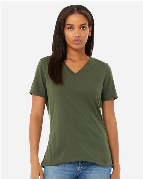 Women’s Relaxed Jersey V-Neck Tee - Transfer Kingdom