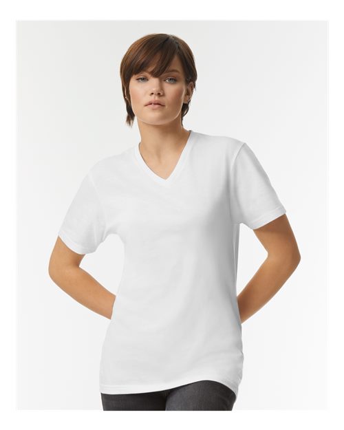 Unisex CVC V-Neck Tee