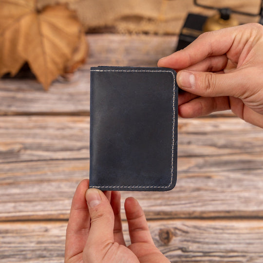 Custom Engraved Leather Wallet for Men