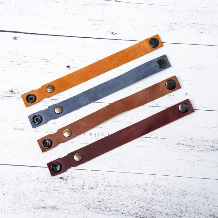 Custom Engraved Leather Bracelet