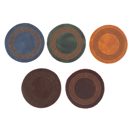 Custom Engraved Leather Coaster