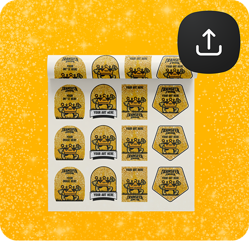Upload Your Custom Glitter DTF Gang Sheet