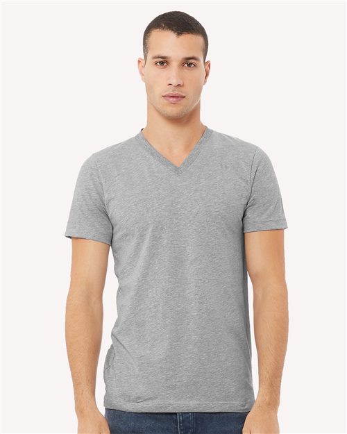 BELLA CANVAS Heather CVC V-Neck Tee