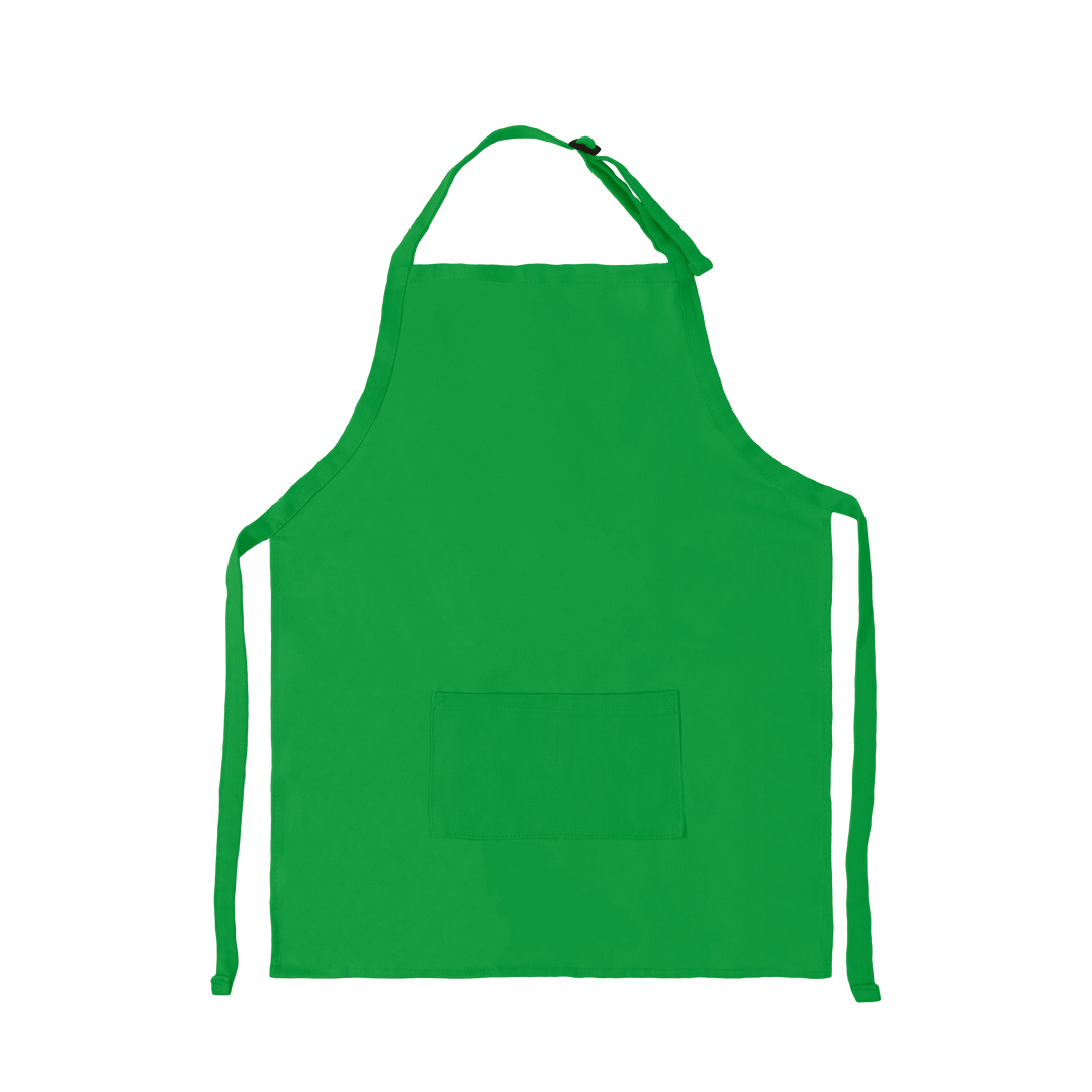 Apron with Patch Pockets Adjustable Neck Strap With Buckle