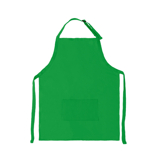 Apron with Patch Pockets Adjustable Neck Strap With Buckle