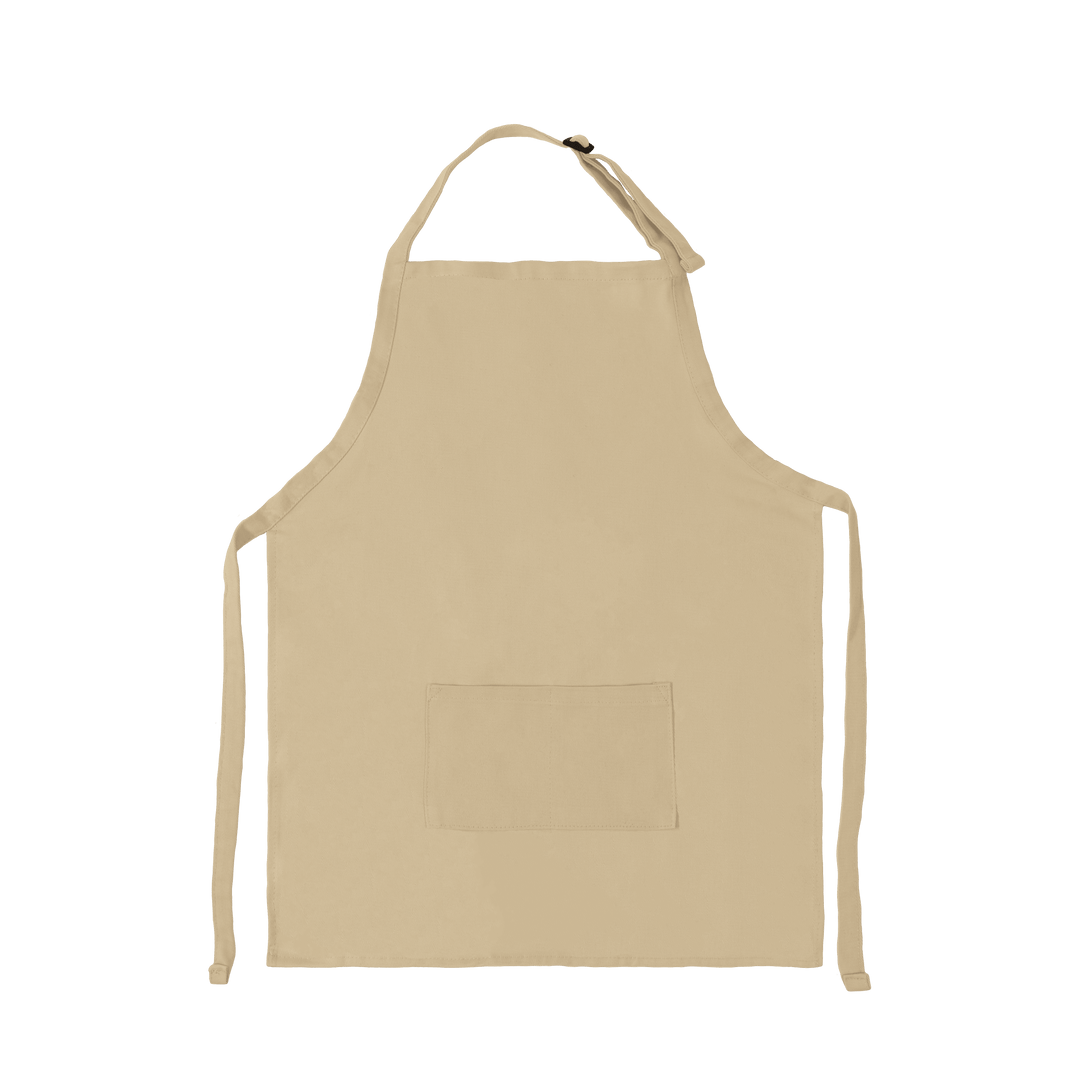 Apron with Patch Pockets Adjustable Neck Strap With Buckle