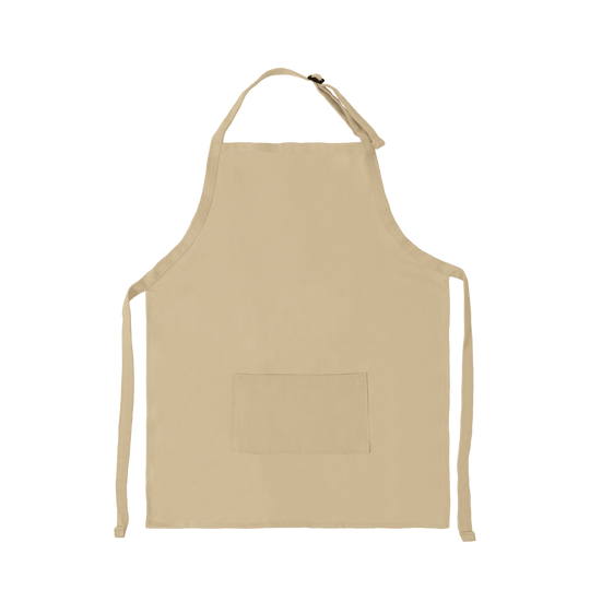 Apron with Patch Pockets Adjustable Neck Strap With Buckle