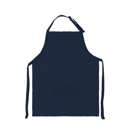 Apron with Patch Pockets Adjustable Neck Strap With Buckle