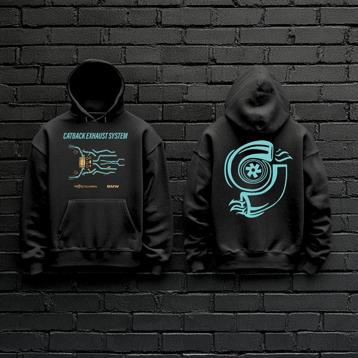 BMW / M5 Stainless Steel Catback Exhaust System - Unisex Double Sided Hoodie